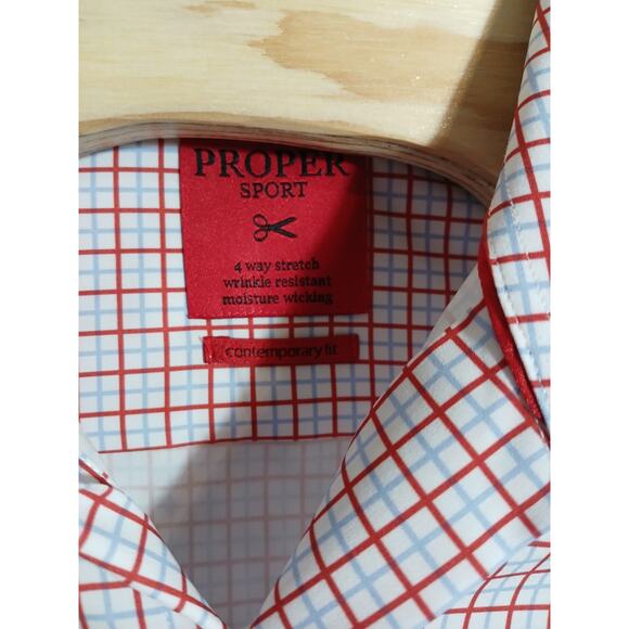 Proper Mens Sport Contempoary Fit Button Front Size Small - Picture 2 of 3